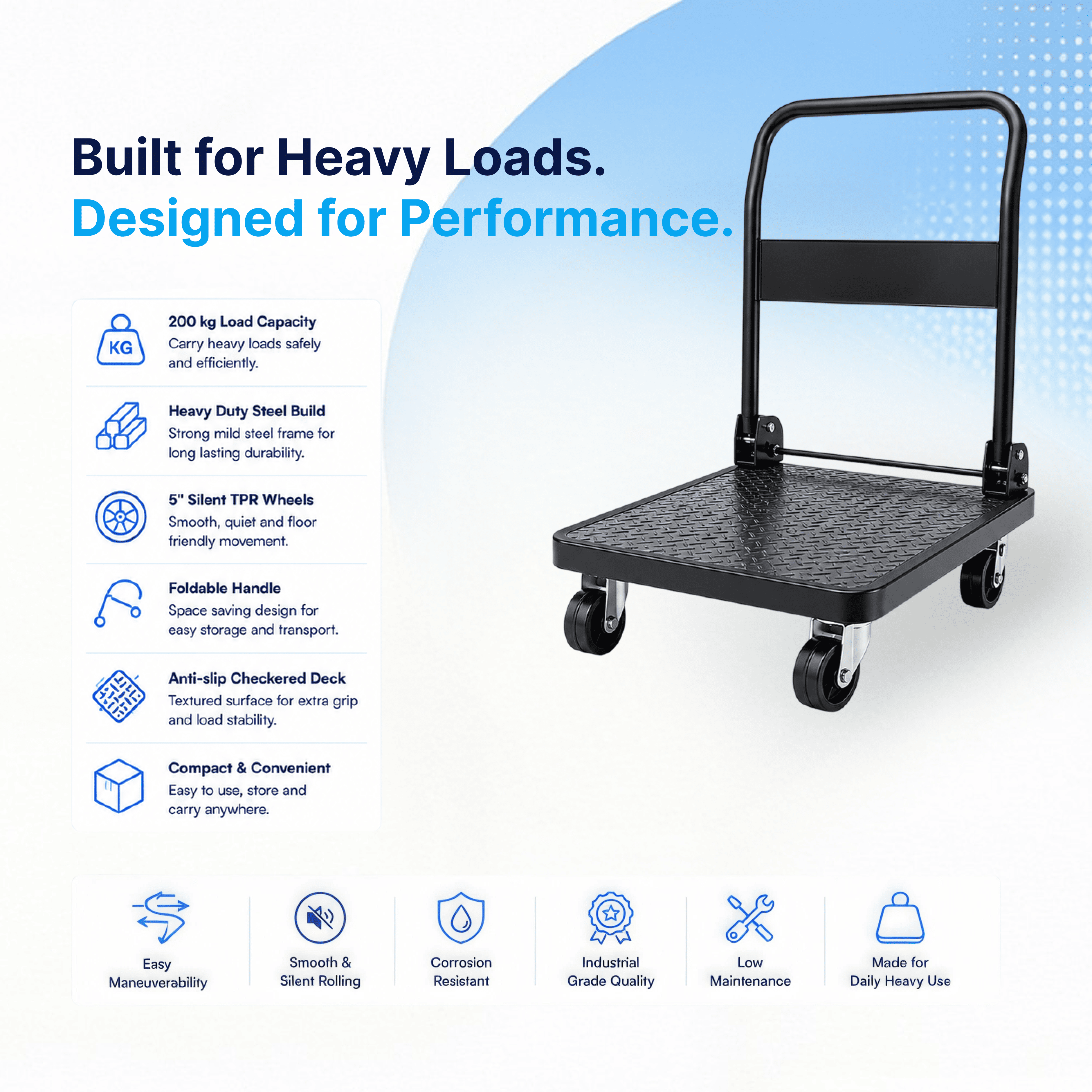 Heavy-Duty Platform Trolley