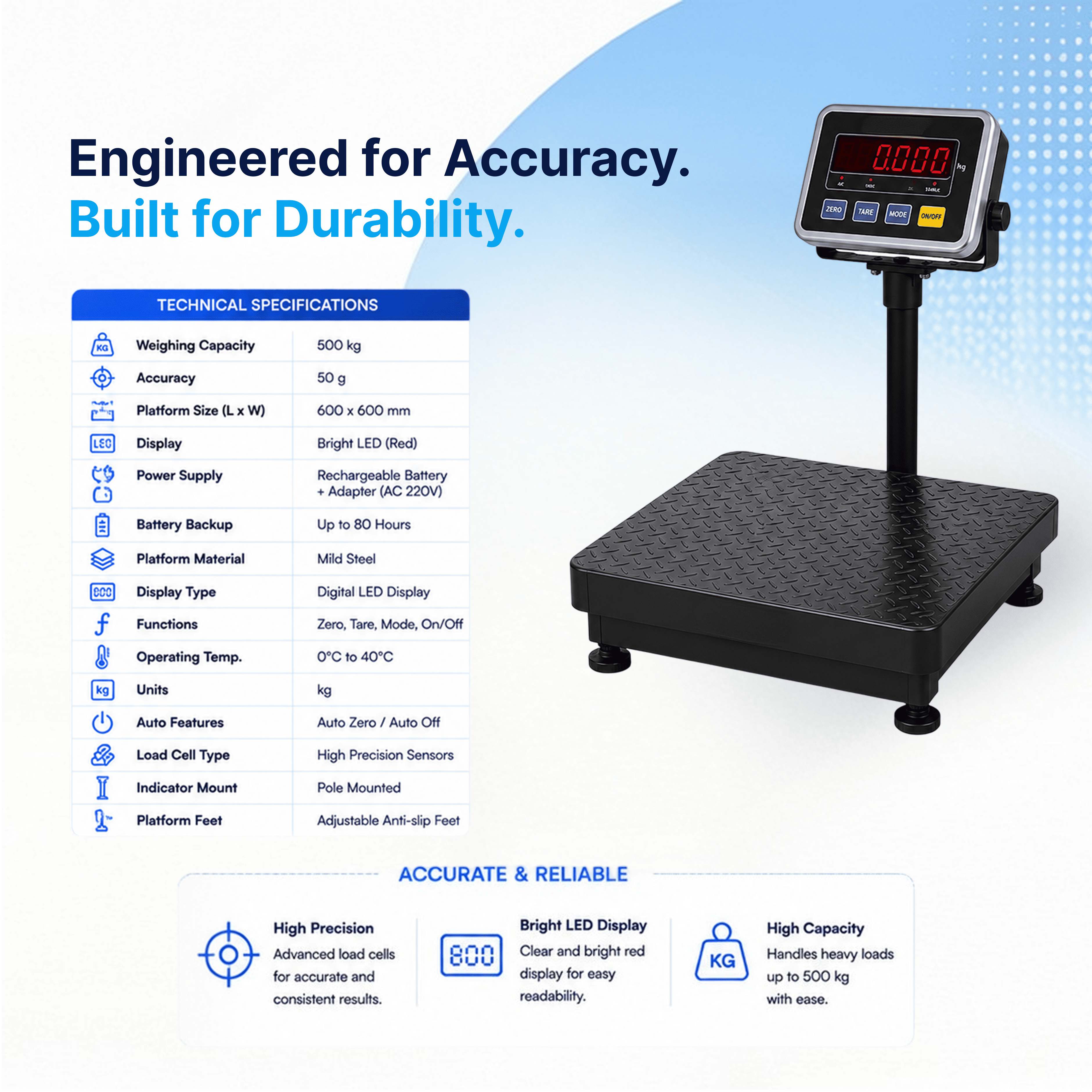 Digital Electronic Weighing Scale Weight Machine
